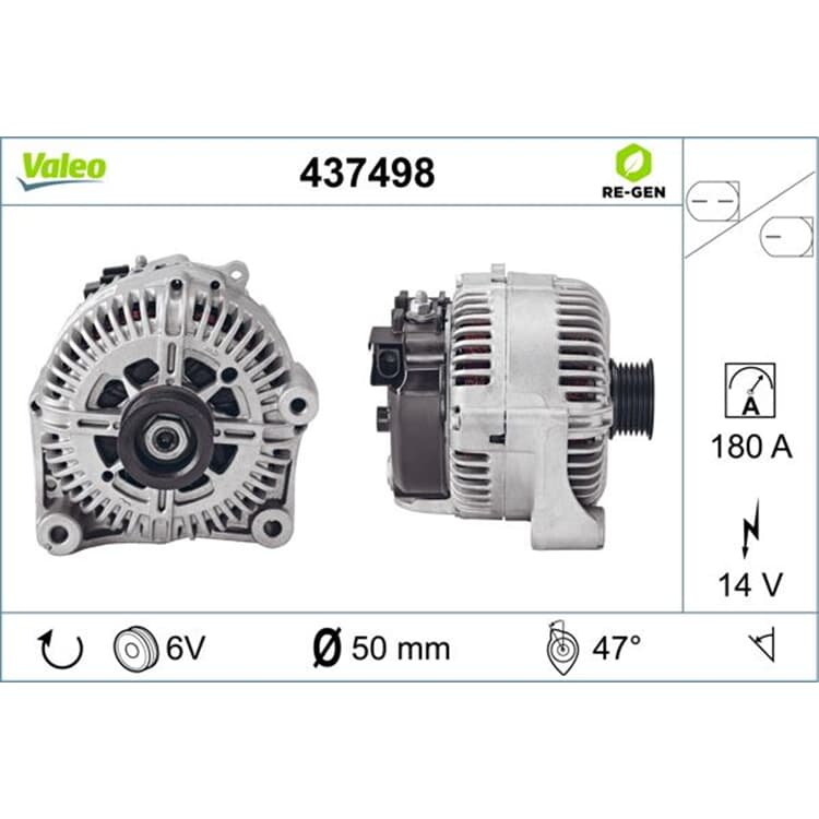 Valeo Lichtmaschine BMW 5er 6er 7er X5 von VALEO