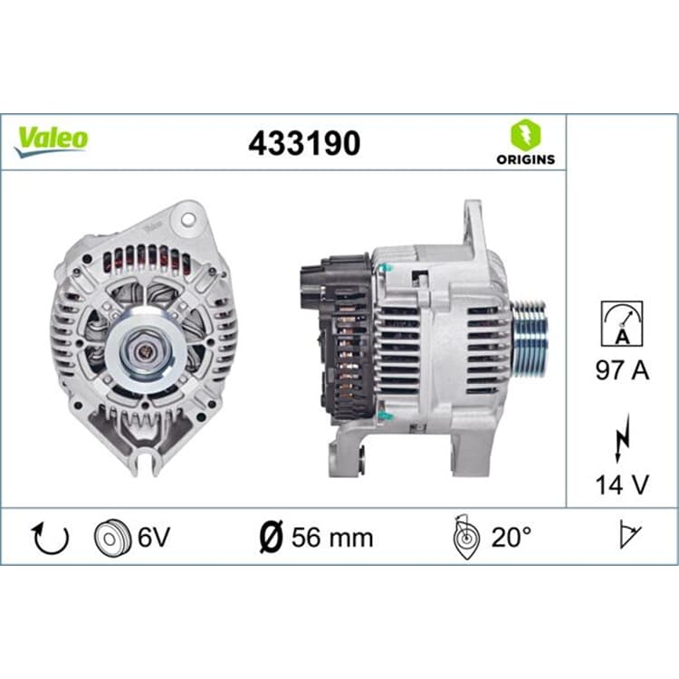 Valeo Lichtmaschine Citroen Fiat Lancia Peugeot Valeo Lichtmaschine Citroen Fiat Lancia Peugeot von VALEO
