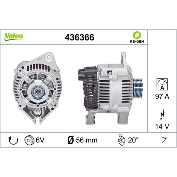 Valeo Lichtmaschine Citroen Fiat Lancia Peugeot Valeo Lichtmaschine Citroen Fiat Lancia Peugeot von VALEO