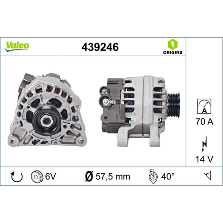 Valeo Lichtmaschine Citroen Fiat Peugeot Valeo Lichtmaschine Citroen Fiat Peugeot von VALEO