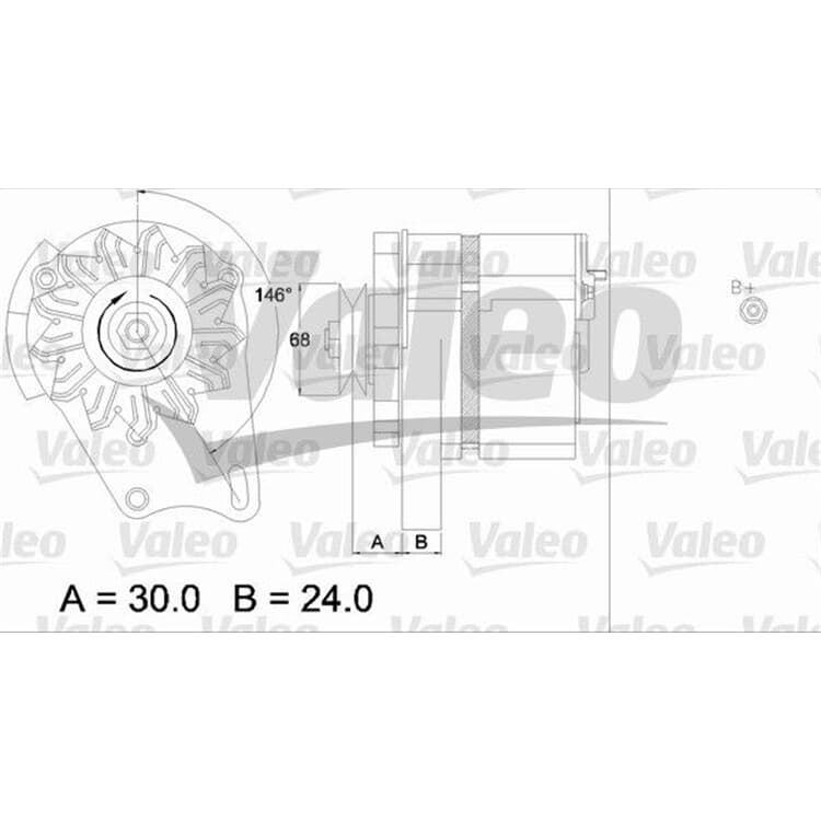 Valeo Lichtmaschine Fiat Cinquecento Seicento von VALEO