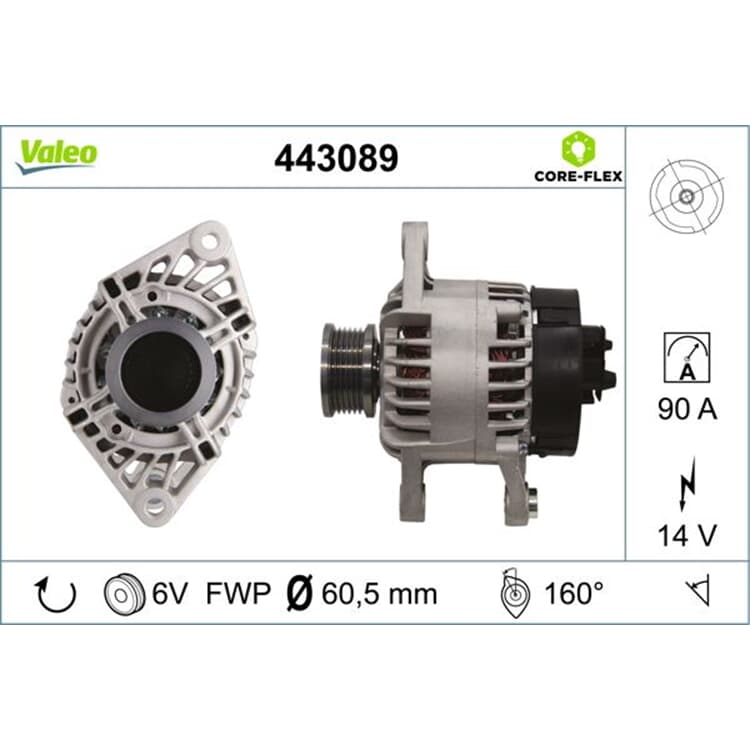 Valeo Lichtmaschine Fiat Doblo Multipla Palio Punto Stilo Strada Valeo Lichtmaschine Fiat Doblo Multipla Palio Punto Stilo Strada von VALEO