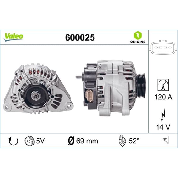 Valeo Lichtmaschine Hyundai Terracan Kia Sorento 1 3,3 - 3,5 V6 Valeo Lichtmaschine Hyundai Terracan Kia Sorento 1 3,3 - 3,5 V6 von VALEO