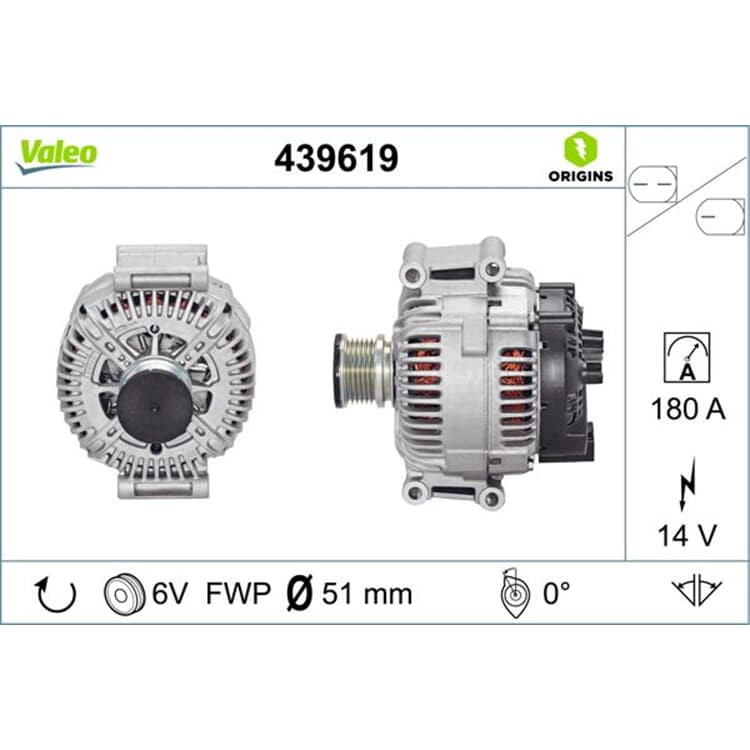 Valeo Lichtmaschine Mercedes Sprinter Viano Vito Valeo Lichtmaschine Mercedes Sprinter Viano Vito von VALEO
