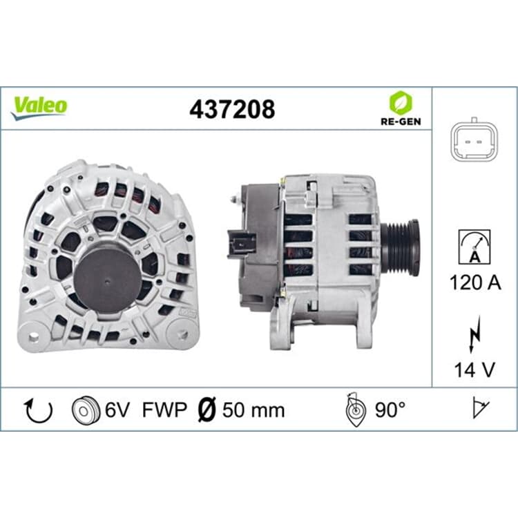 Valeo Lichtmaschine Mitsubishi Nissan Opel Renault Volvo von VALEO