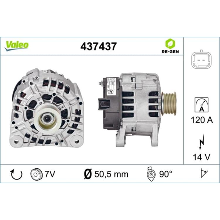 Valeo Lichtmaschine Nissan Primera Renault Grand Megane Sc?nic Valeo Lichtmaschine Nissan Primera Renault Grand Megane Sc?nic von VALEO