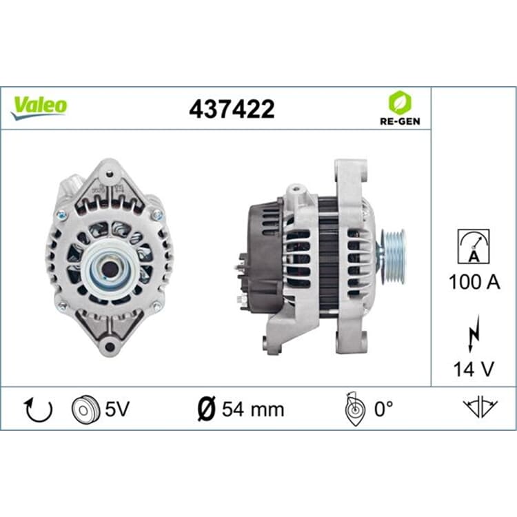 Valeo Lichtmaschine Opel Astra Combo Corsa Vectra Meriva Signum Zafira Valeo Lichtmaschine Opel Astra Combo Corsa Vectra Meriva Signum Zafira von VALEO