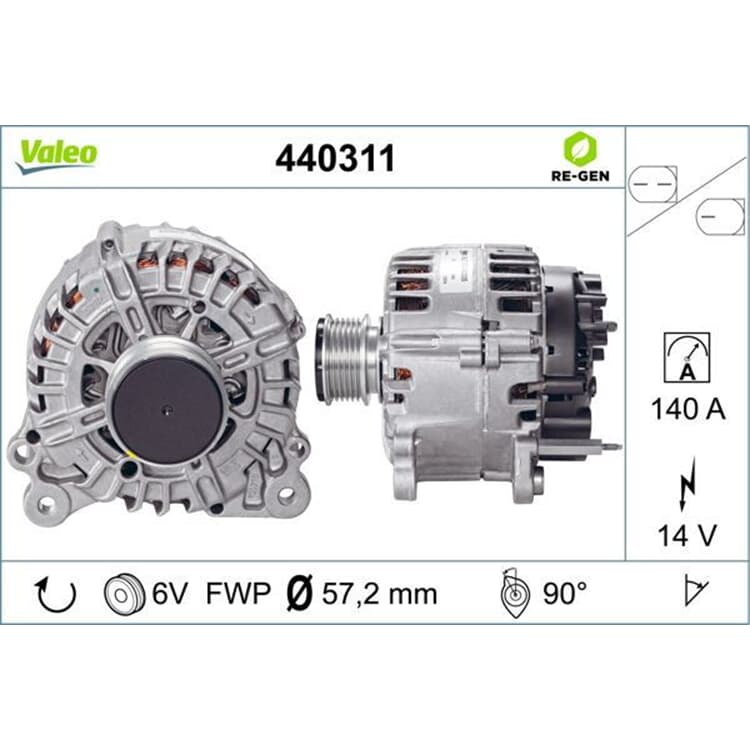 Valeo Lichtmaschine Seat Ibiza Skoda Fabia Roomster VW Polo Valeo Lichtmaschine Seat Ibiza Skoda Fabia Roomster VW Polo von VALEO