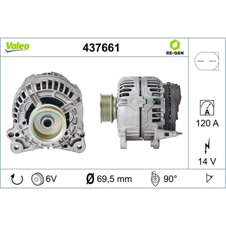 Valeo Lichtmaschine VW LT28-35 28-46 Transporter T4 Valeo Lichtmaschine VW LT28-35 28-46 Transporter T4 von VALEO
