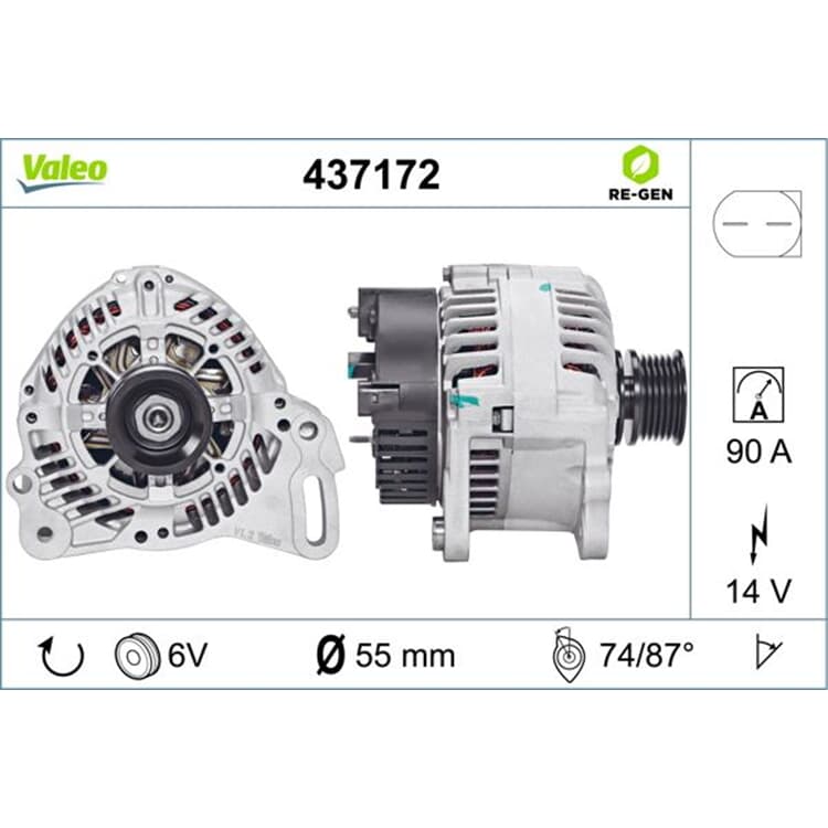 Valeo Lichtmaschine VW Transporter T4 Valeo Lichtmaschine VW Transporter T4 von VALEO