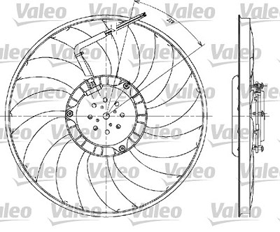 Valeo Lüfter, Motorkühlung [Hersteller-Nr. 698610] für Audi, Seat von VALEO