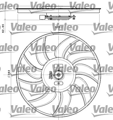 Valeo Lüfter, Motorkühlung [Hersteller-Nr. 696350] für Audi, Porsche von VALEO