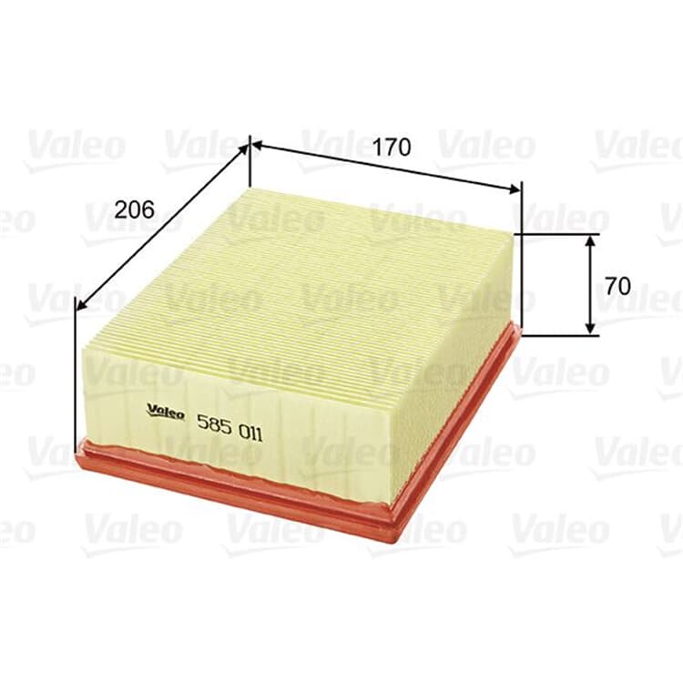 Valeo Luftfilter Citroen Xsara Peugeot 206 Valeo Luftfilter Citroen Xsara Peugeot 206 von VALEO