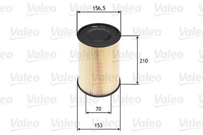 Valeo Luftfilter [Hersteller-Nr. 585653] für Ford, Mazda, Volvo von VALEO