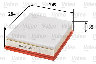 Valeo Luftfilter [Hersteller-Nr. 585058] für Nissan, Opel, Renault von VALEO