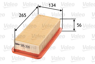 Valeo Luftfilter [Hersteller-Nr. 585209] für Hyundai, Kia von VALEO
