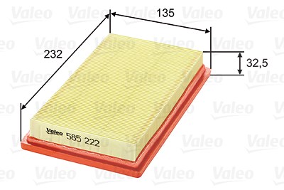 Valeo Luftfilter [Hersteller-Nr. 585222] für Infiniti, Nissan von VALEO