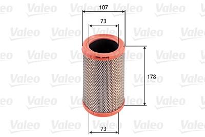 Valeo Luftfilter [Hersteller-Nr. 585613] für Fiat, Nissan, Renault von VALEO