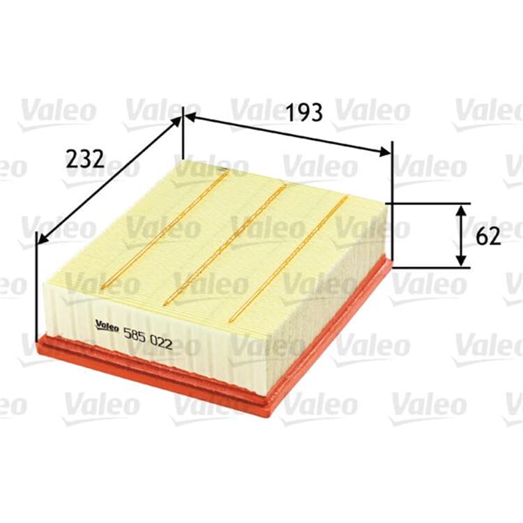 Valeo Luftfilter Renault Clio Espace Laguna Vel Valeo Luftfilter Renault Clio Espace Laguna Vel von VALEO