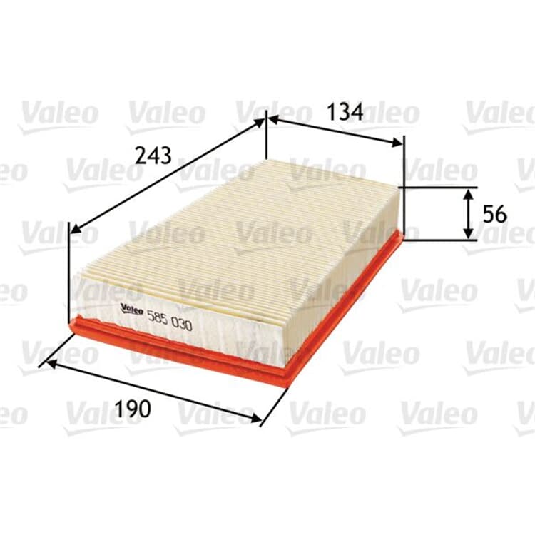 Valeo Luftfilter Renault Grand Kangoo Megane Sc?nic Valeo Luftfilter Renault Grand Kangoo Megane Sc?nic von VALEO