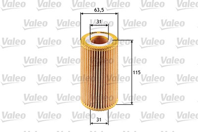 Valeo Ölfilter [Hersteller-Nr. 586524] für BMW, Land Rover, Mg, Rover von VALEO