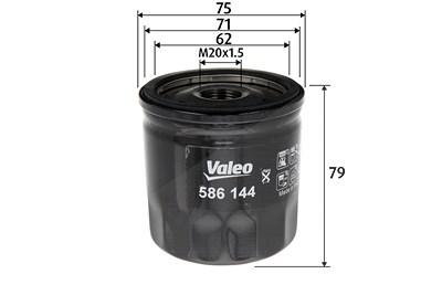 Valeo Ölfilter [Hersteller-Nr. 586144] für Dacia, Infiniti, Mercedes-Benz, Nissan, Renault von VALEO