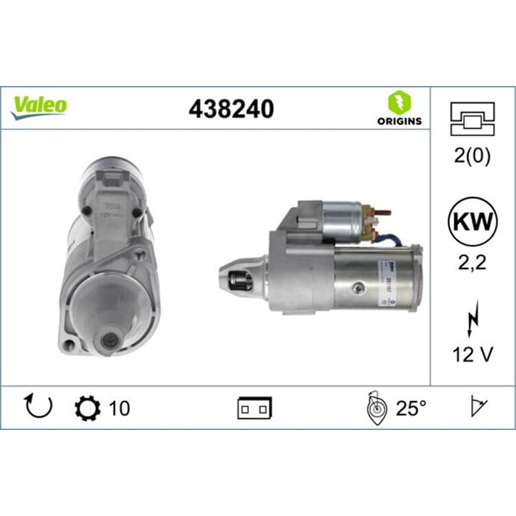 Valeo Starter Chrysler Daewoo Jeep Mercedes Valeo Starter Chrysler Daewoo Jeep Mercedes von VALEO