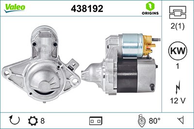 Valeo Starter [Hersteller-Nr. 438192] für Citroën, Peugeot, Toyota von VALEO