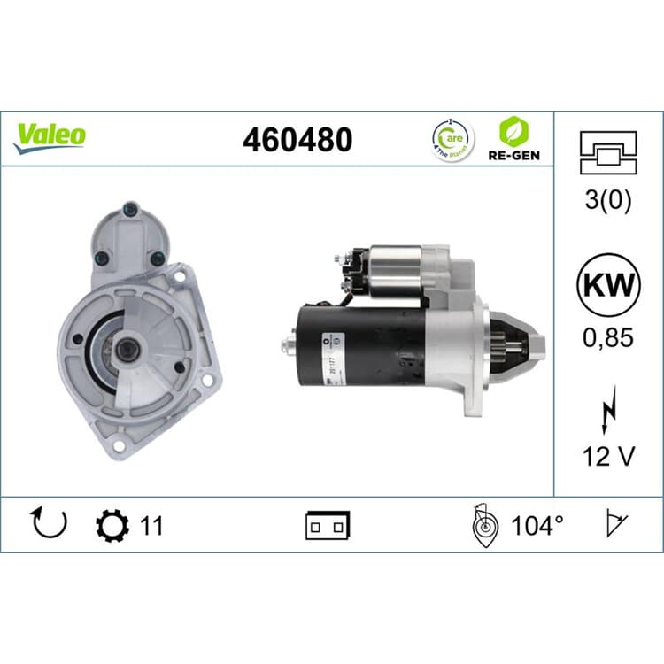 Valeo Starter Fiat Lada VW von VALEO