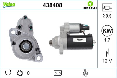 Valeo Starter [Hersteller-Nr. 438408] für Seat, Skoda, VW von VALEO
