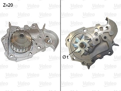 Valeo Wasserpumpe [Hersteller-Nr. 506573] für Dacia, Nissan, Renault von VALEO