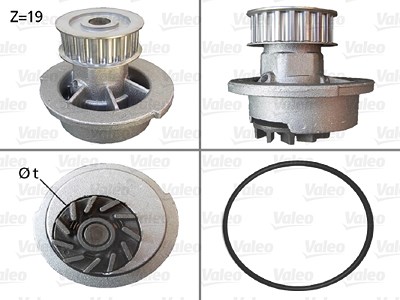 Valeo Wasserpumpe [Hersteller-Nr. 506007] für Chevrolet, Daewoo, Opel, Vauxhall von VALEO