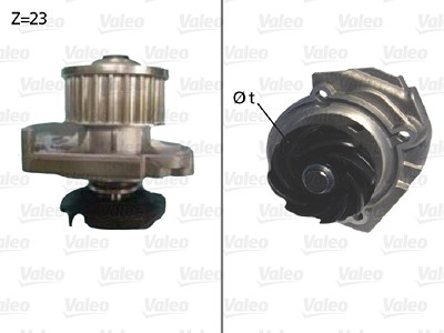Valeo Wasserpumpe [Hersteller-Nr. 506686] für Abarth, Fiat, Lancia von VALEO