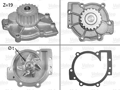 Valeo Wasserpumpe [Hersteller-Nr. 506325] für Ford, Renault, Volvo von VALEO