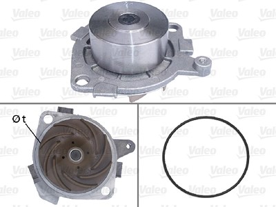 Valeo Wasserpumpe [Hersteller-Nr. 506516] für Fiat, Lancia von VALEO