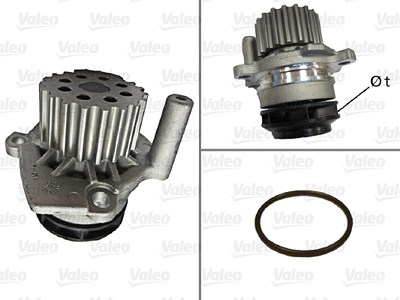 Valeo Wasserpumpe [Hersteller-Nr. 506974] für Audi, Seat, Skoda, VW von VALEO