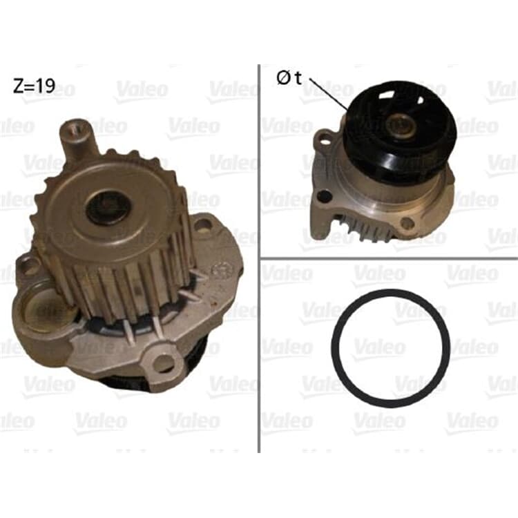 Valeo Wasserpumpe Seat Cordoba Ibiza Skoda Fabia VW Polo Valeo Wasserpumpe Seat Cordoba Ibiza Skoda Fabia VW Polo von VALEO