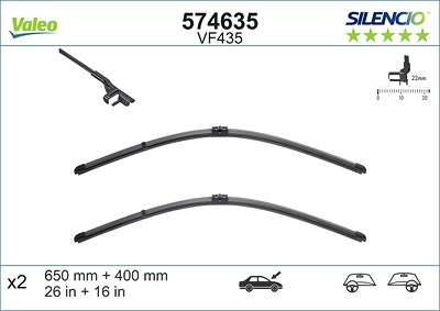 Valeo Wischblatt [Hersteller-Nr. 574635] für Peugeot von VALEO