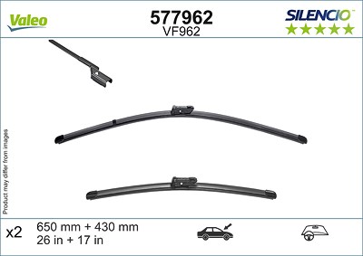 Valeo Wischblatt [Hersteller-Nr. 577962] für BMW, Cupra, Ds, Peugeot, Volvo von VALEO