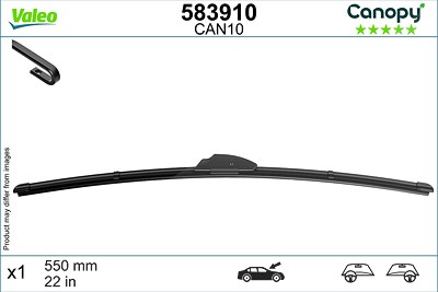 Valeo Wischblatt [Hersteller-Nr. 583910] für Aixam, Alfa Romeo, Audi, BMW, Cadillac, Chevrolet, Chrysler, Citroën, Dacia, Daewoo, Dodge, Fiat, Ford, F von VALEO