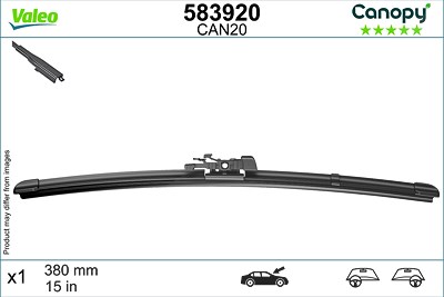 Valeo Wischblatt [Hersteller-Nr. 583920] für Abarth, Fiat, Ford, Nissan von VALEO