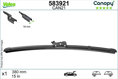 Valeo Wischblatt [Hersteller-Nr. 583921] für Audi, Fiat, Ford, Lancia von VALEO