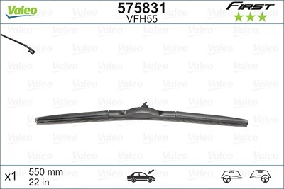Valeo Wischblatt [Hersteller-Nr. 575831] für Hyundai, Lexus, Mazda, Subaru, Toyota von VALEO