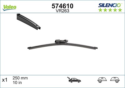 Valeo Wischblatt [Hersteller-Nr. 574610] für Seat, Skoda, VW von VALEO