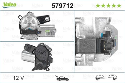 Valeo Wischermotor [Hersteller-Nr. 579712] für Citroën, Peugeot, Toyota von VALEO