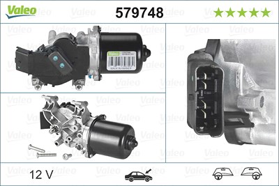 Valeo Wischermotor [Hersteller-Nr. 579748] für Nissan von VALEO