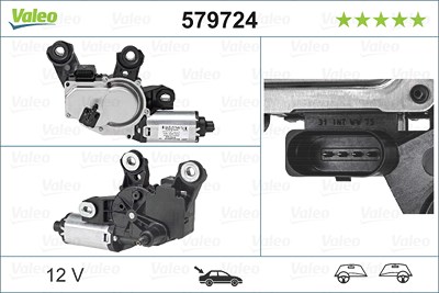 Valeo Wischermotor [Hersteller-Nr. 579724] für Porsche von VALEO