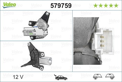 Valeo Wischermotor [Hersteller-Nr. 579759] für Renault von VALEO