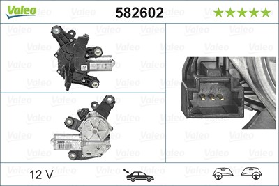 Valeo Wischermotor [Hersteller-Nr. 582602] für Dacia, Renault von VALEO