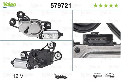 Valeo Wischermotor [Hersteller-Nr. 579721] für Seat von VALEO